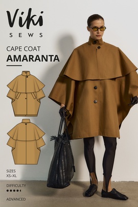 
                             
                                Amaranta cape coat
                             
                        