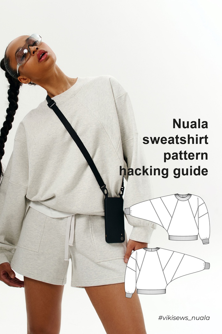 Nuala sweatshirt pattern hacking guide