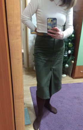 Юбка миди с изюминкой