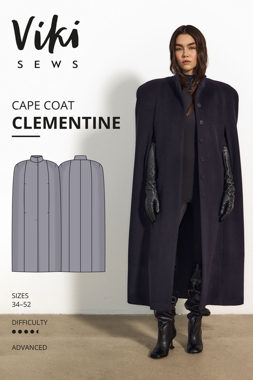 Clementine cape coat
