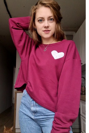 Уже второй свитшот по этой выкройке