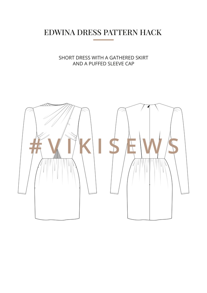 Edwina dress pattern hacking guide