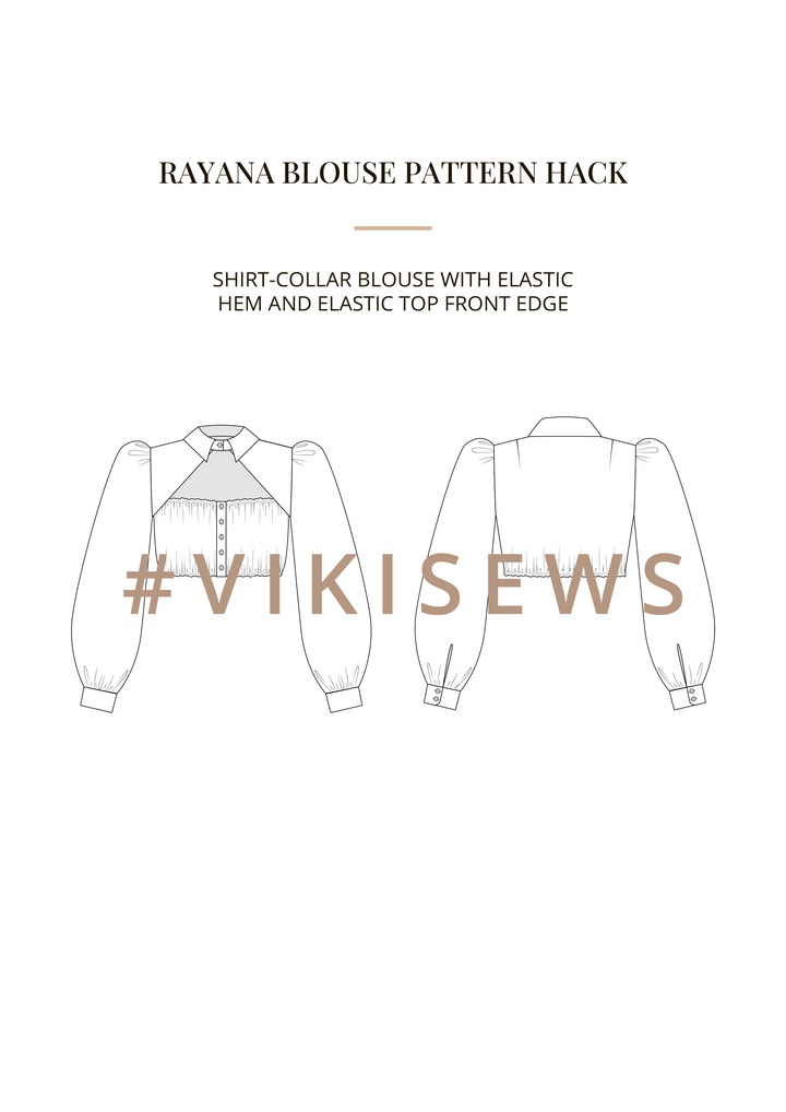 Rayana blouse pattern hacking guide