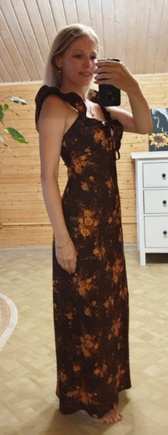 Романтичное платье из бабушкиной ткани