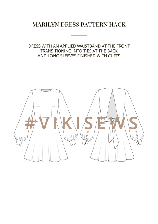 Marilyn dress pattern hacking guide