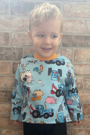 Синий трактор