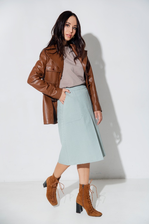 МК по пошиву юбки с встречной складкой Элания