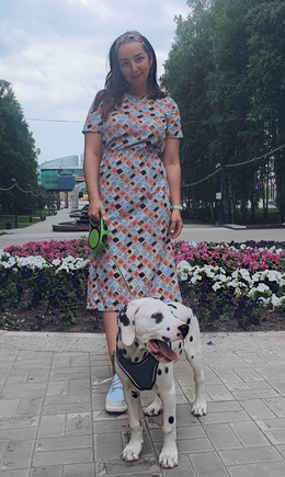 Современное платье в стиле минимализм