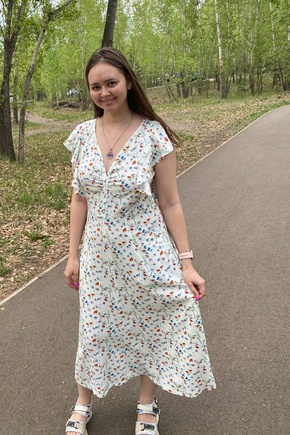 Летнее платье в цветочек 🏵