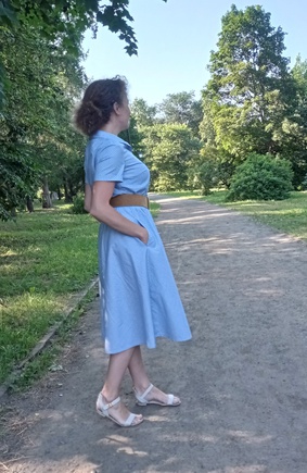 Получилось отличное летнее офисное платье