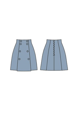 Юбка с рельефами Фанни