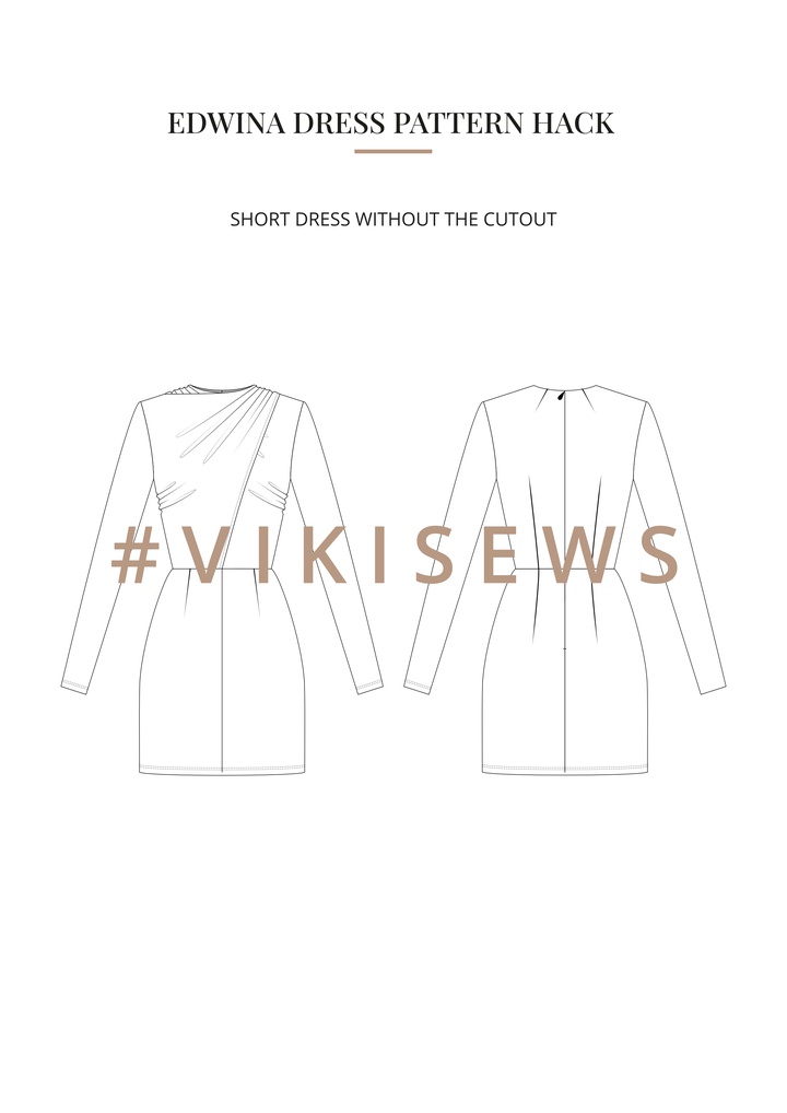 Edwina dress pattern hacking guide