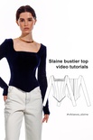 Slaine bustier top video tutorials