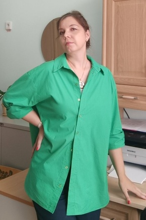 Отличная рубашка оверсайз формата