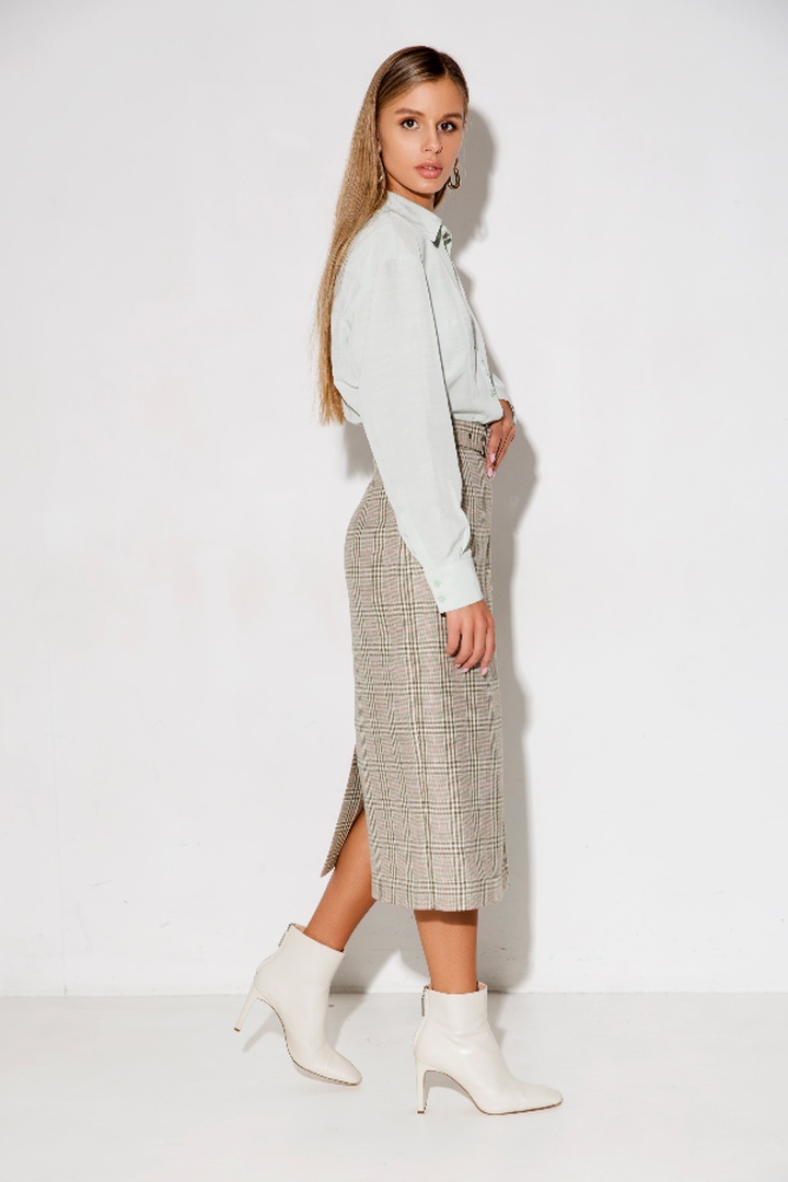 МК по пошиву прямой юбки с отлетной деталью Нина