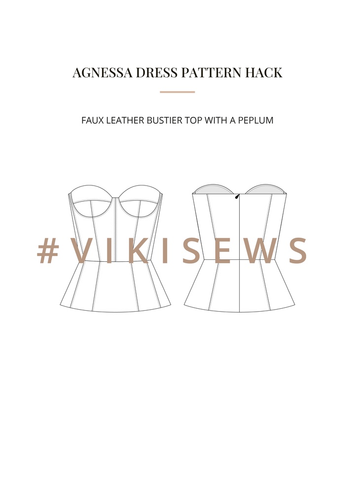 Agnessa dress pattern hacking guide