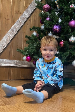 Синий трактор