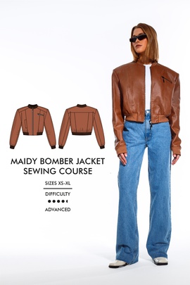 
                             
                                Maidy bomber jacket sewing course
                             
                        