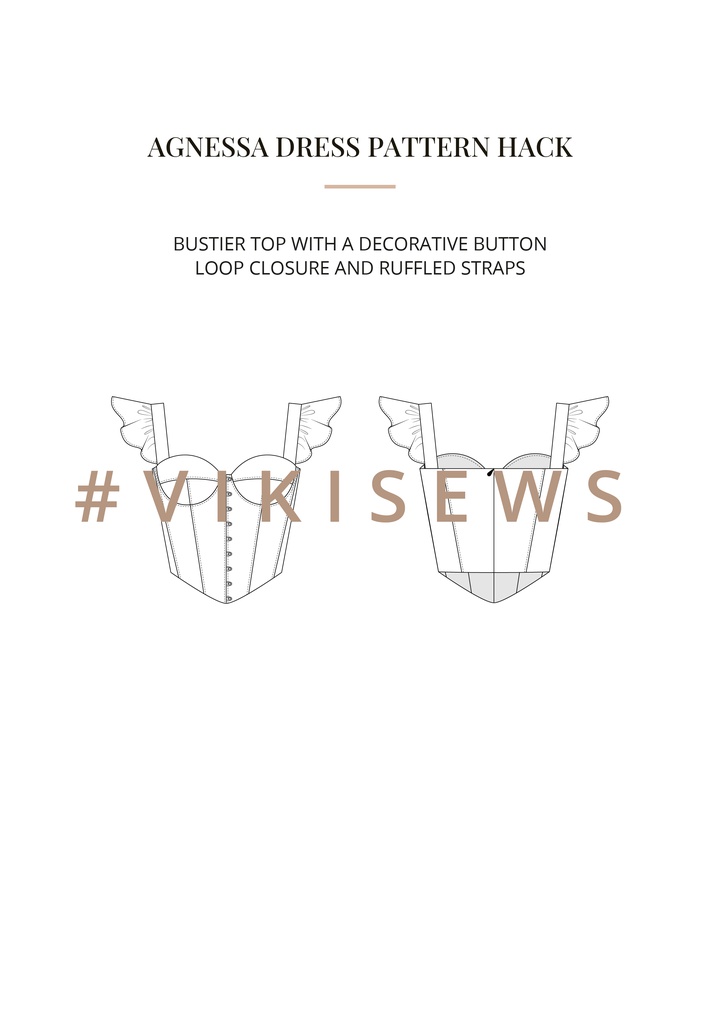 Agnessa dress pattern hacking guide