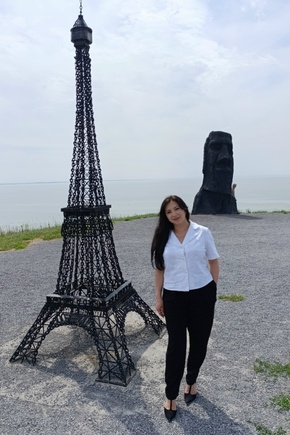 Тиена из вышитого хлопка