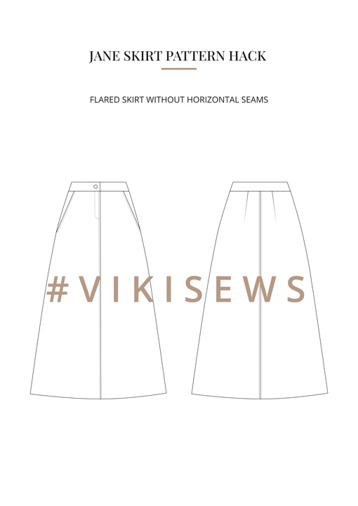 Jane skirt pattern hacking guide