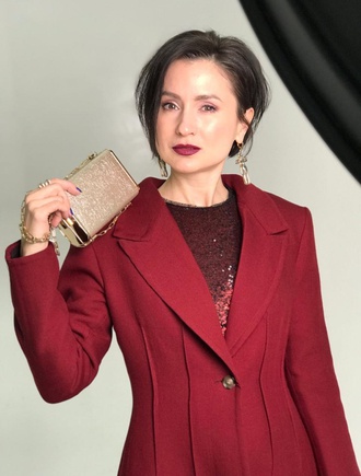 Этери из двуслойной шерсти с закрытыми швами без подклада