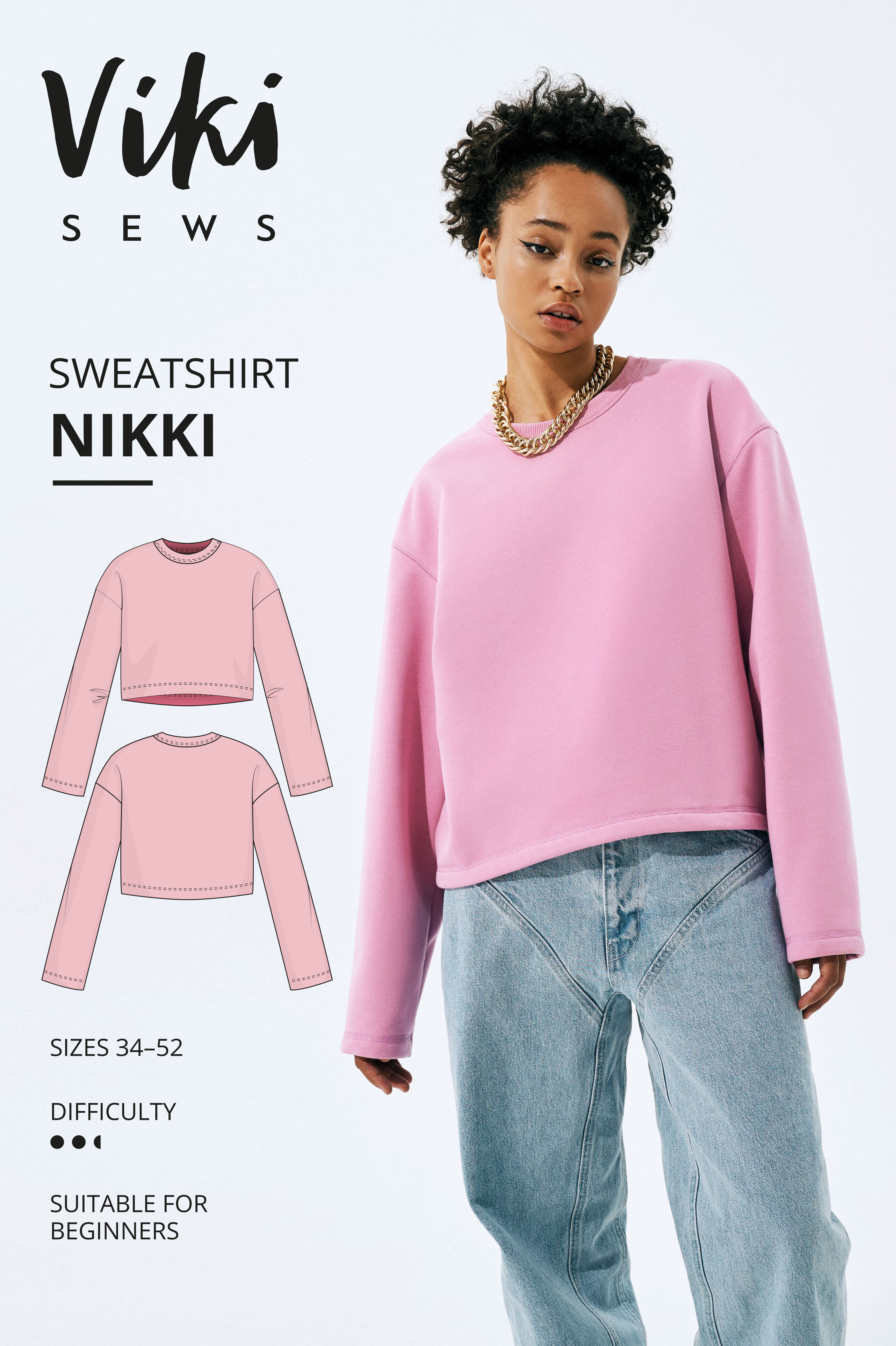 Nikki Sweatshirt pattern - Vikisews