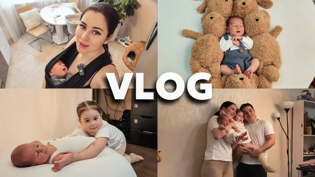 New born съемка Руслана | Один из самых тяжелых дней с двумя детьми
