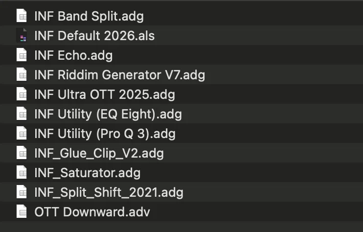 INFECT RACKS || ABLETON LIVE RACKS