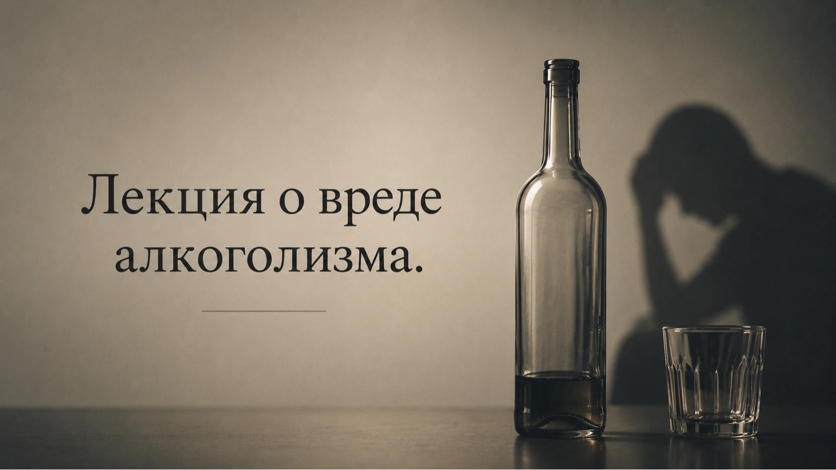 Лекция о вреде алкоголизма — Превью