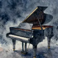 Música de piano melancólica