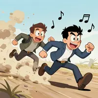 Musique de poursuite de dessin animé