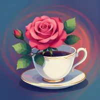 Arte floreale del tè