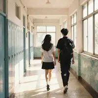 Школьный коридор