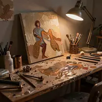 Tableaux d'ateliers d'artistes