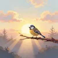 Uccelli all'alba