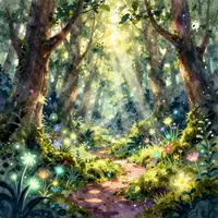 Arte di foresta magica