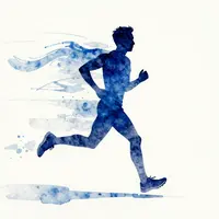 Abstract Running Art
