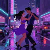 Arte estética synthwave