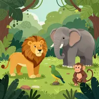 Animaux de la jungle