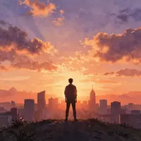Lever de soleil urbain