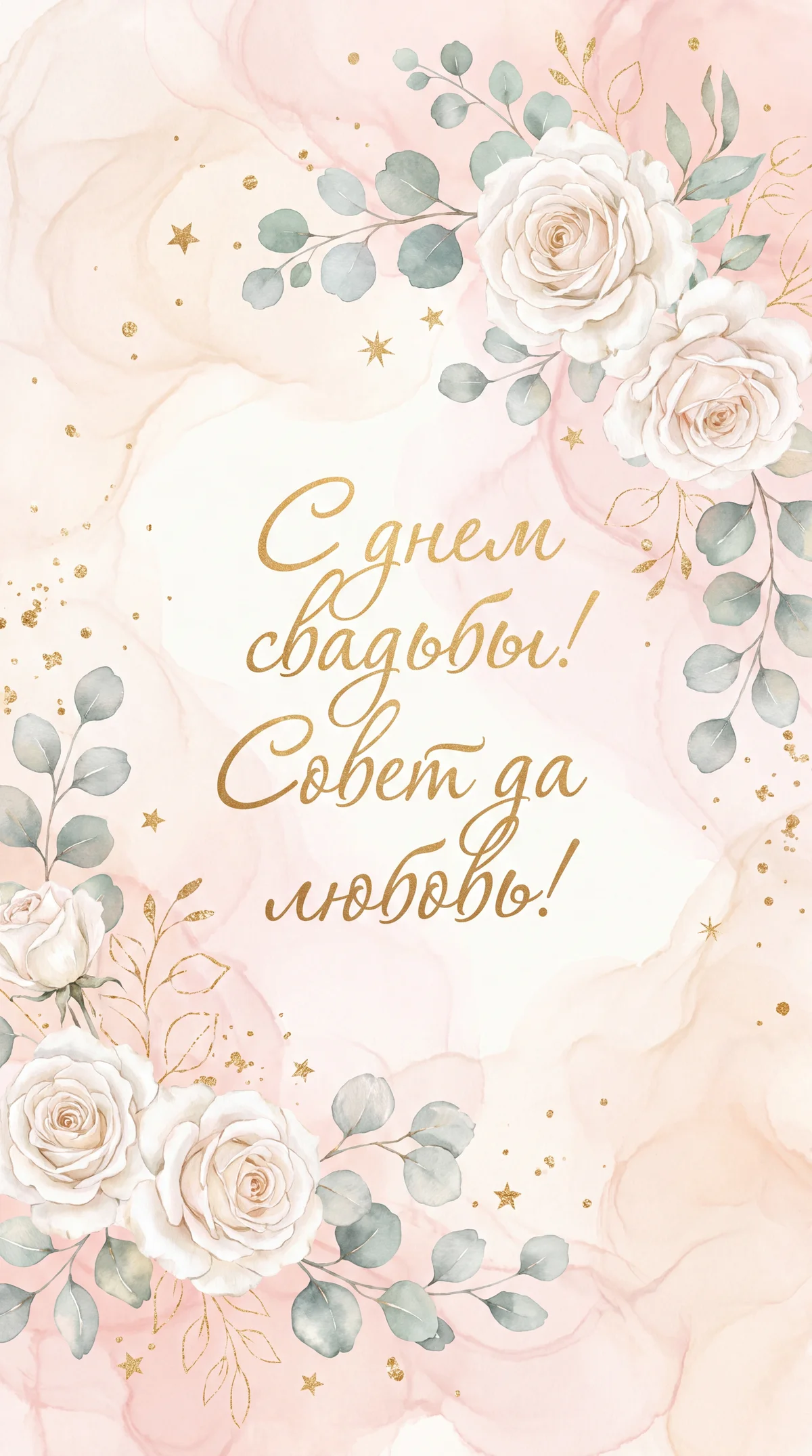 С днем свадьбы!