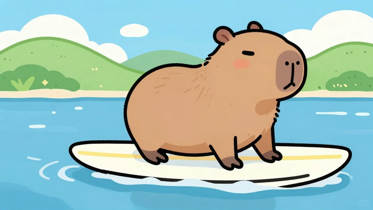 Surf Capybara