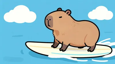 Surf Capybara