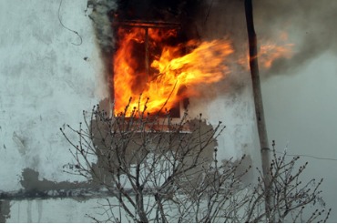 В Вольском районе сгорела баня