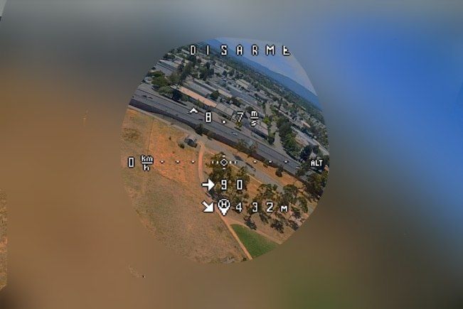 рис.6 изображение очков Skyzone при астигматизме и амблиопии.