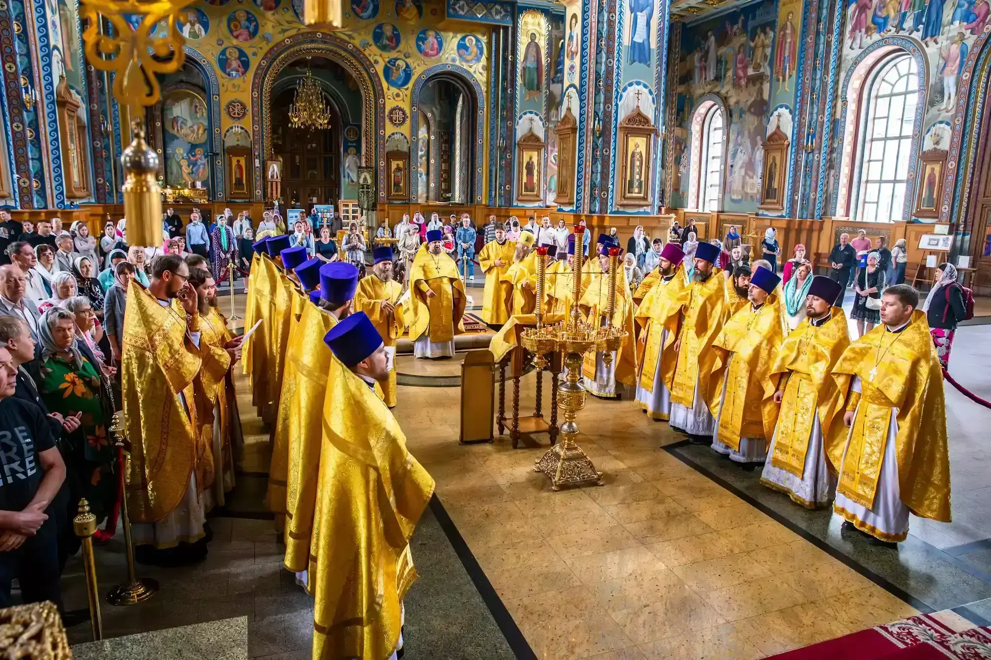 Благодарственный молебен по случаю окончания учебного года в Воронежской духовной семинарии