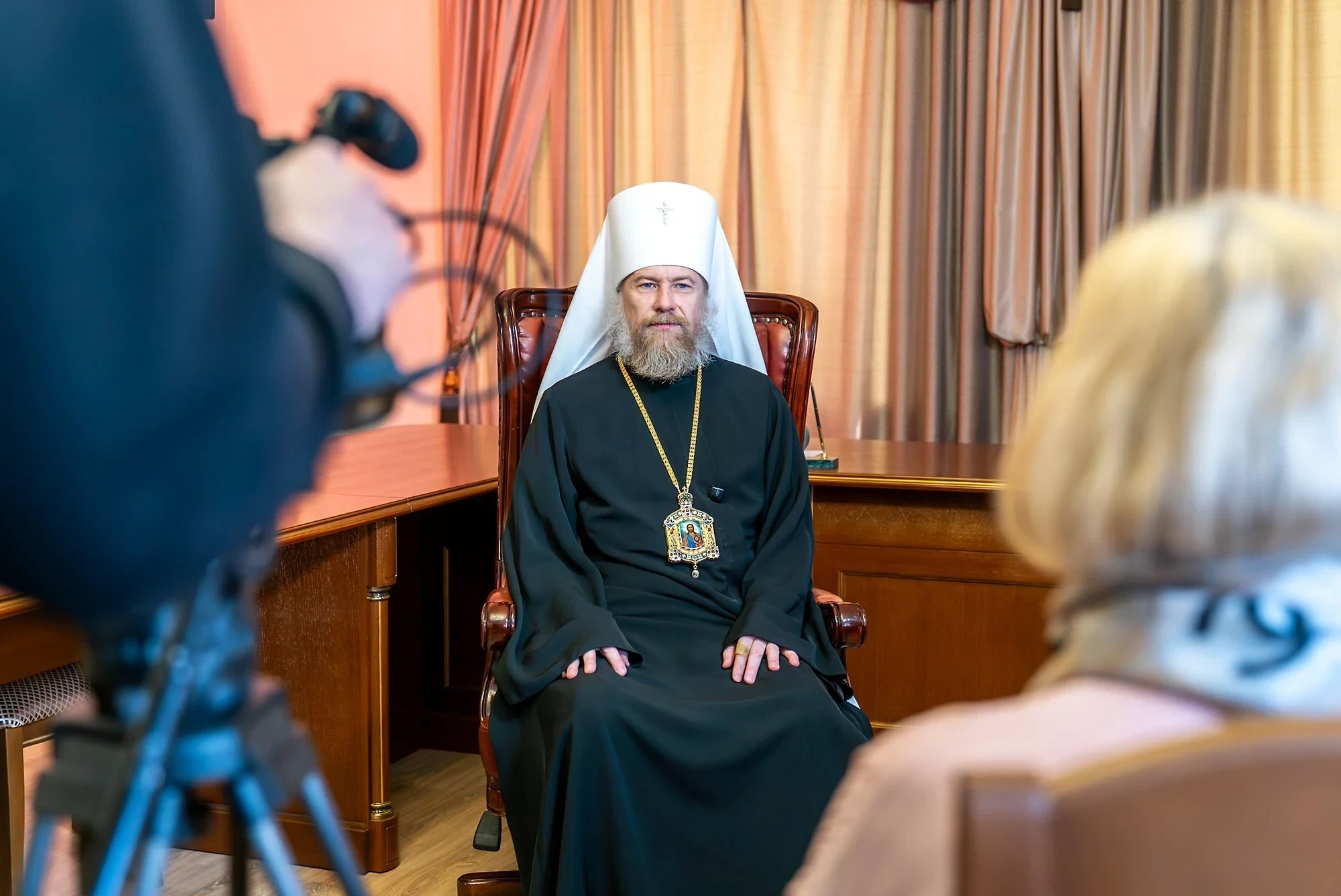 Митрополит Воронежский и Лискинский принял участие в записи очередной передачи "Вечер вместе" 