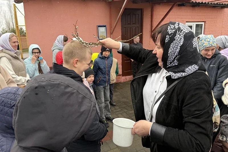 В воскресной школе Крестовоздвиженского храма села Берёзово состоялось мероприятие, посвящённое празднику Входа Господня в Иерусалим