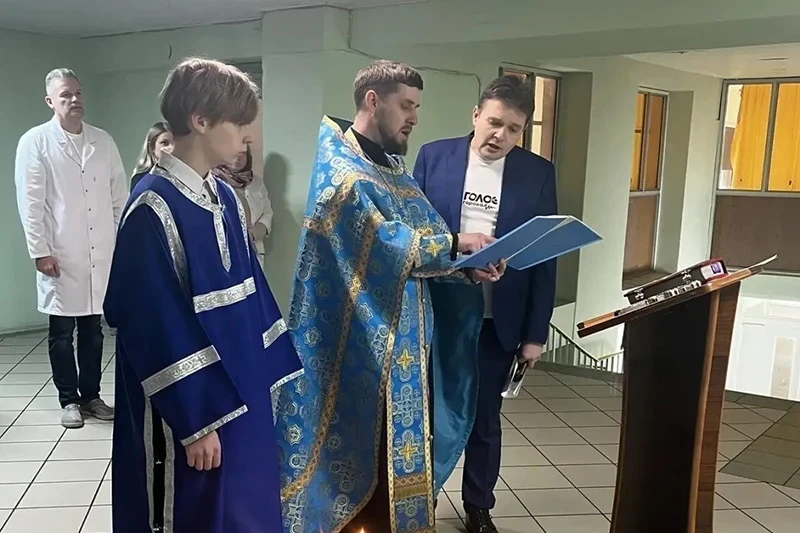 Священнослужитель посетил воронежский санаторий имени Горького в праздник Благовещения Пресвятой Богородицы     
